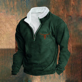 Emmett | Sweatshirt creme com meio fecho