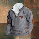 Emmett | Sweatshirt creme com meio fecho