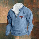 Emmett | Sweatshirt creme com meio fecho