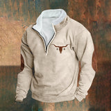 Emmett | Sweatshirt creme com meio fecho