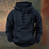 Louis | Sweat com capuz em renda castanha