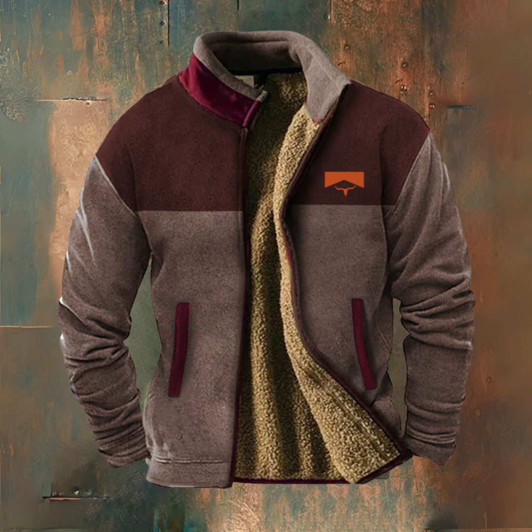Miles | Casaco em polar bicolor preto