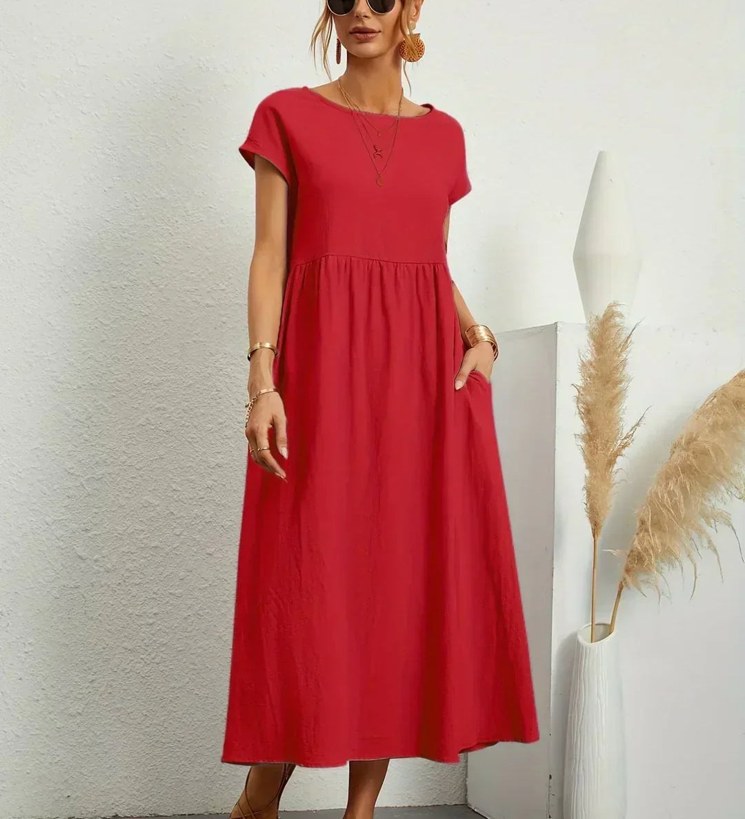 Gabriela | Vestido Midi de Elegância Intemporal