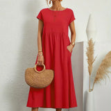 Gabriela - Vestido Elegante Midi Fluído Intemporal