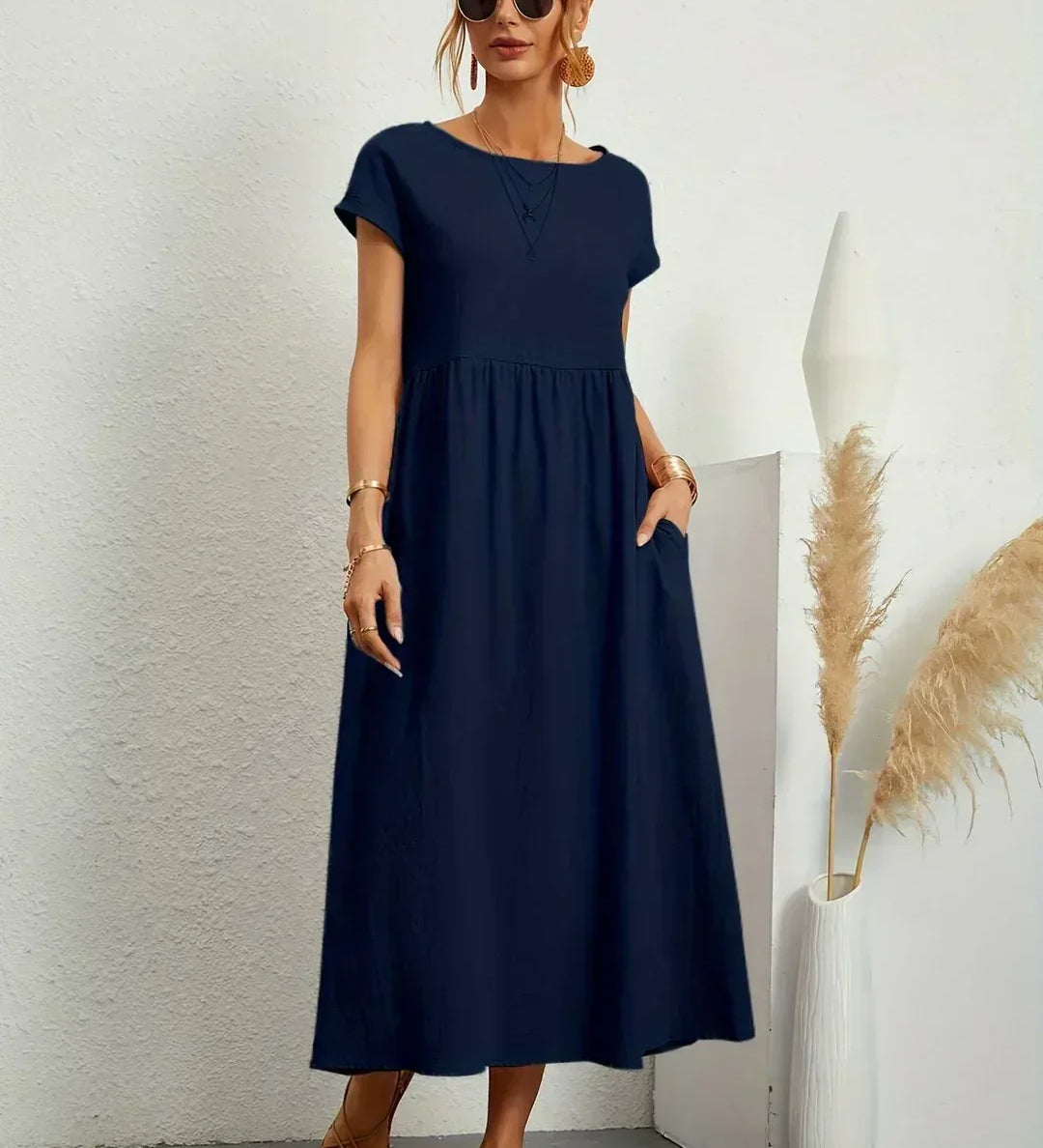 Gabriela | Vestido Midi de Elegância Intemporal