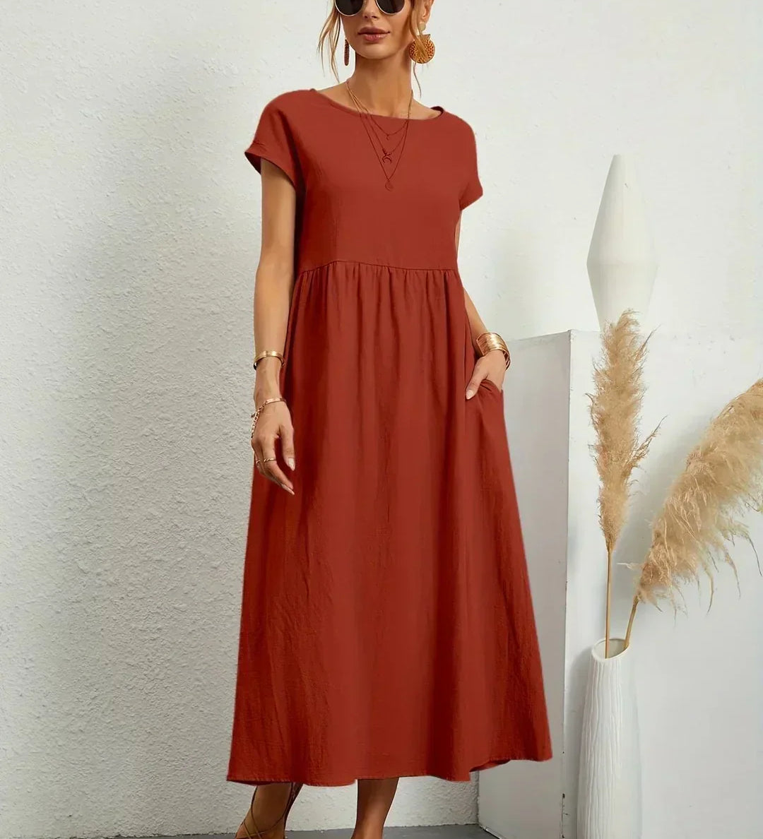 Gabriela | Vestido Midi de Elegância Intemporal