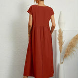 Gabriela - Vestido Elegante Midi Fluído Intemporal