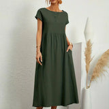 Gabriela - Vestido Elegante Midi Fluído Intemporal