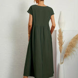 Gabriela - Vestido Elegante Midi Fluído Intemporal