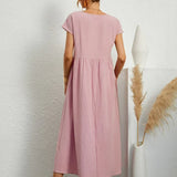Gabriela - Vestido Elegante Midi Fluído Intemporal
