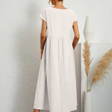 Gabriela - Vestido Elegante Midi Fluído Intemporal