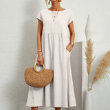 Gabriela - Vestido Elegante Midi Fluído Intemporal