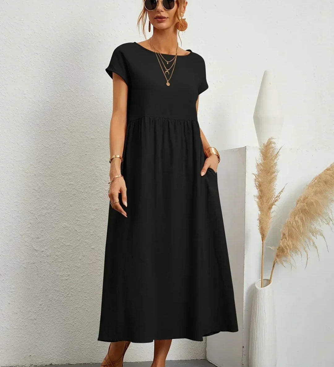 Gabriela | Vestido Midi de Elegância Intemporal