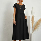 Gabriela - Vestido Elegante Midi Fluído Intemporal