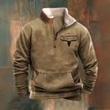 Noah | Fleece com gola Sherpa castanha e meia-zíper