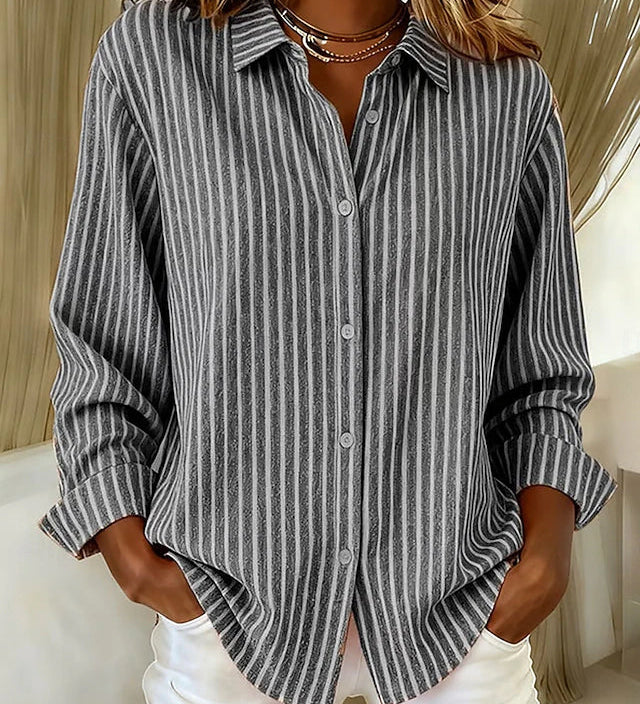 Jimena | Camisa às Riscas com Botões