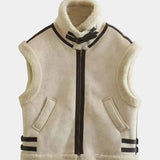 ADALSINDE | COLETE SEM MANGAS COM EFEITO SHEARLING