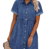 Jane | Vestido Camisa de Denim