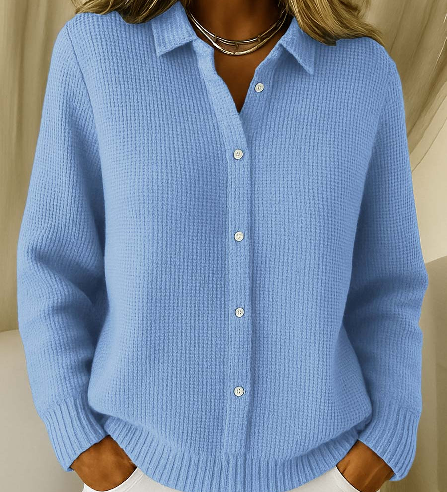 Carmela | Casaco em Tricot Texturizado com Botões