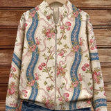 Rosalind | Cardigan de lã com rosas trepadeiras