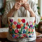 Bolsas Feitas à Mão - Jardim de Tulipas