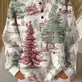 Louna - Pullover com paisagem de inverno