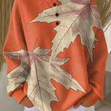 Josiane - Blusa Folhas Outonais