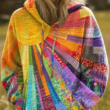Daniela | Sweat à capuche patchwork boémio